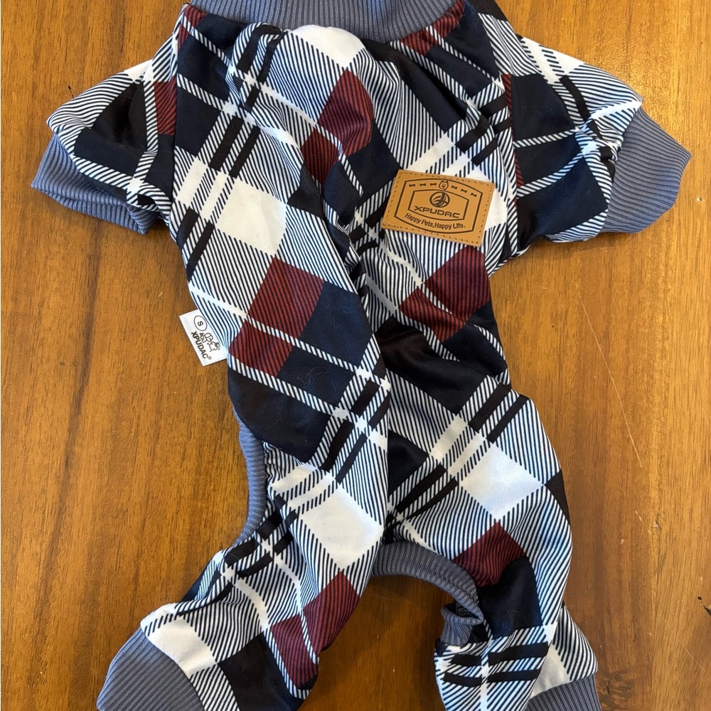 Plaid Dog Onesie